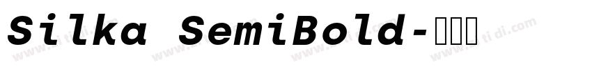 Silka SemiBold字体转换